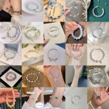 可爱甜美糖果色手链爱心铃铛百搭学生闺蜜手串