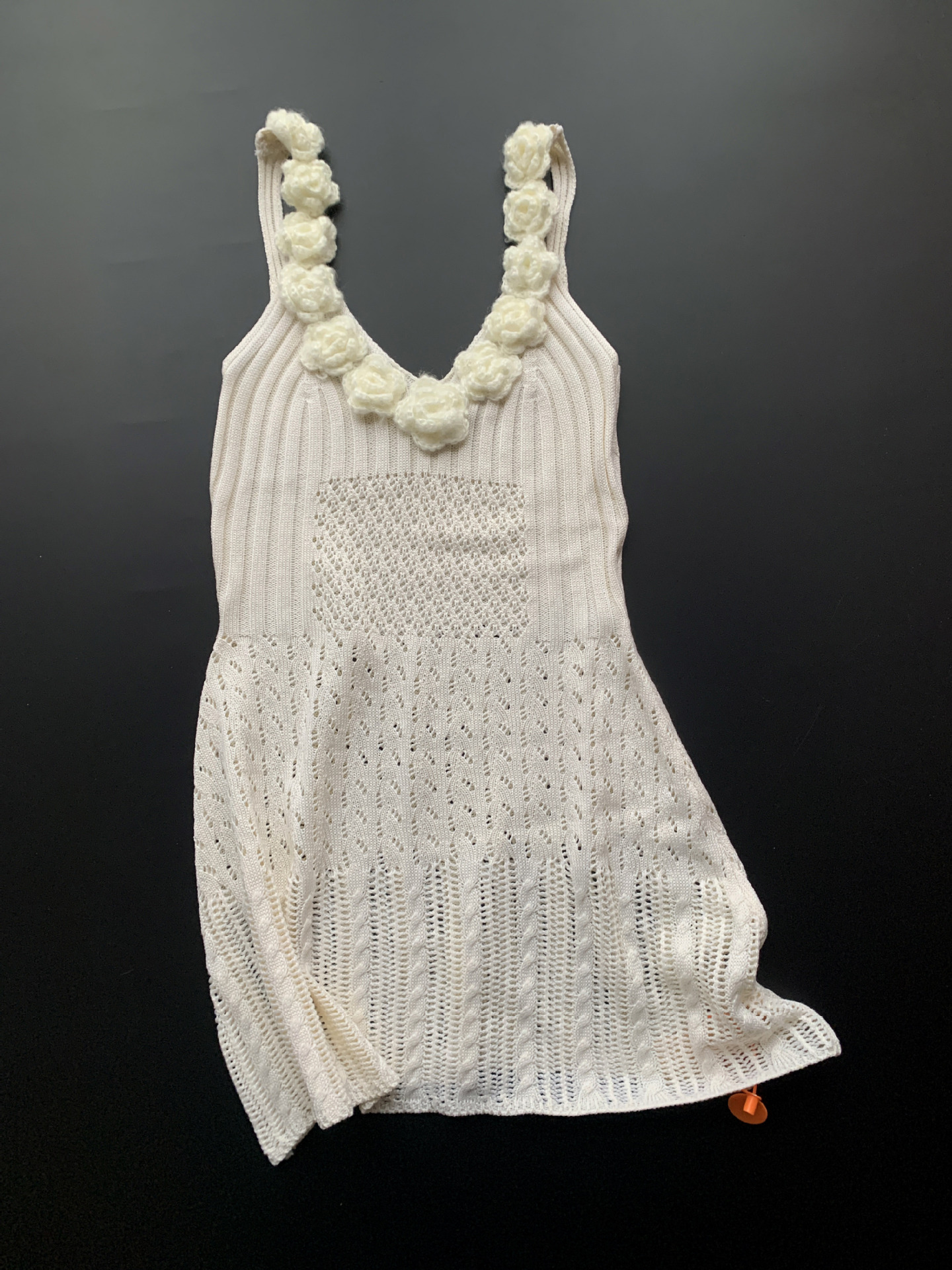 Suéter con cuello en V vinty bird, camisola, verano para mujer, nuevo estilo, delgado, largo, top de flores blancas