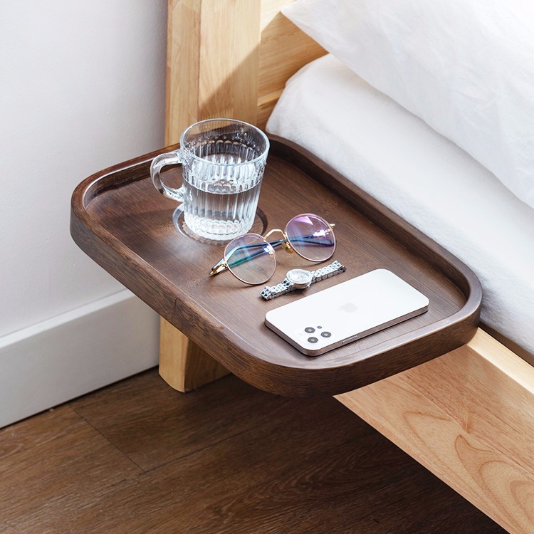 Estante al lado de la cama del dormitorio Estante al lado de la cama del proyector sin perforación Estante al lado de la cama del sofá Tablero del lado de la bañera Estante de almacenamiento creativo