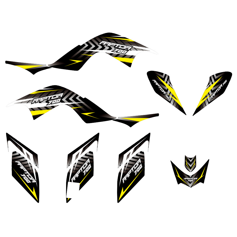 Pegatinas de protección para 2006 - 12 Yamaha Raptor 700 YFM 700 ATV