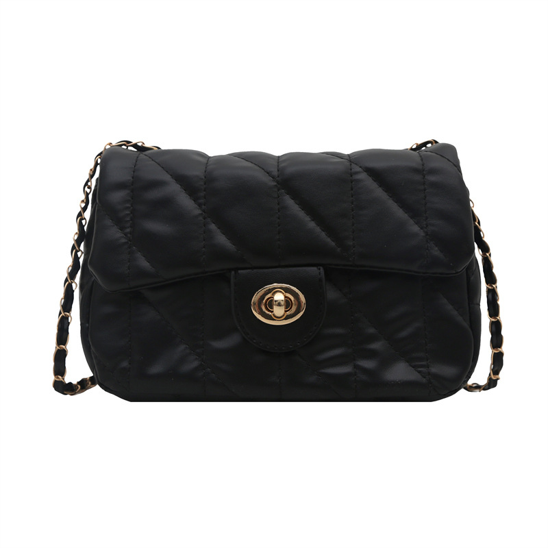 Bolsa de alta calidad de moda retrógrada pequeña bolsa de estilo de estilo de mujer nueva bolsa de cadena de diamante diseño de nicho simple de hombro