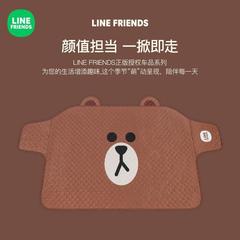 LINE FRIENDS自動車日焼け止め断熱日よけ車用フロントガラス日焼け止めカーテン