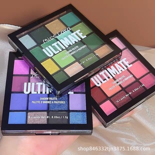 Miss Lara Colorful 16-Color Eye Shadow Matte Pearlescent European and American Makeup Beginner Eye Shadow Palette Cross-Border Batch
