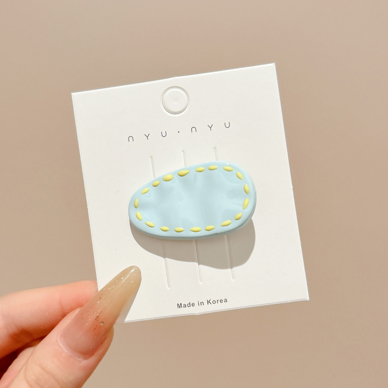 Clip de cabello de flor de leopardo para mujeres clip de cabello de alto nivel frente clip de frangeo 2025 nuevo clip lateral clip de cabello toque