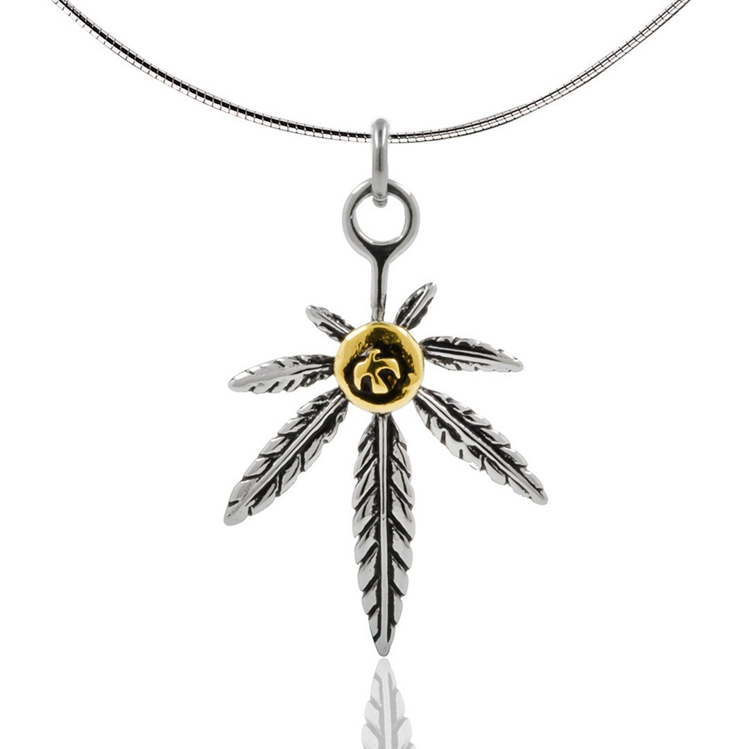 Neues Design personalisierte Punk Blatt Titan Edelstahl Halskette_voghion.com