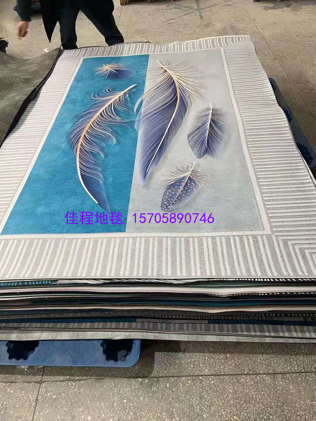 Cross-Border Retro Style Oriental Exquisite Pattern Carpet Manufacturer Wholesale High Quality Non-Slip Home Living Room Carpet