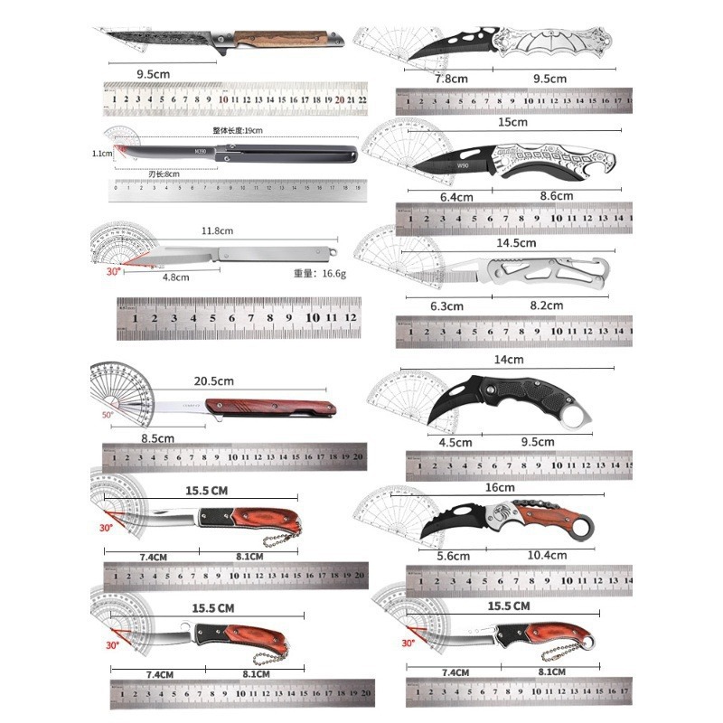 Cuchillo plegable de alta dureza de acero inoxidable mini cuchillo afilado cuchillo de frutas al aire libre para uso doméstico