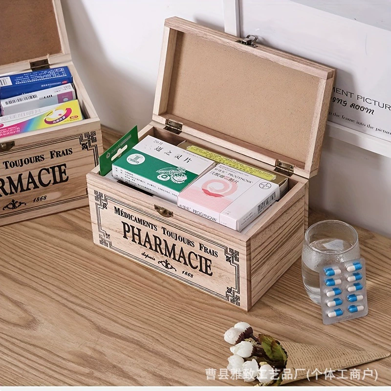 Простой деревянный ящик для хранения, домашний ящик для хранения ювелирных изделий, производитель поставляет ящик для хранения с возможностью печати логотипа