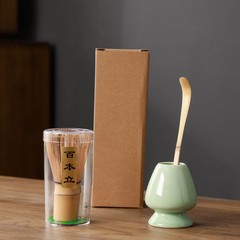 抹茶碗打抹茶宋代点茶工具陶瓷茶筅立搅拌器日式竹抹茶刷茶筅套装