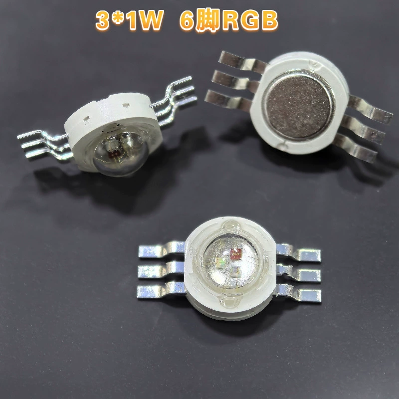 [3WRGB мощный LED диоды с несколькими выводами, к Red Green Blue RGB на алюминиевой основе, семикрасочная мощность]
