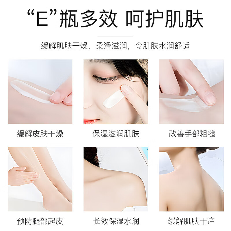 Crema hidratante con vitamina E para rostro y manos unisex