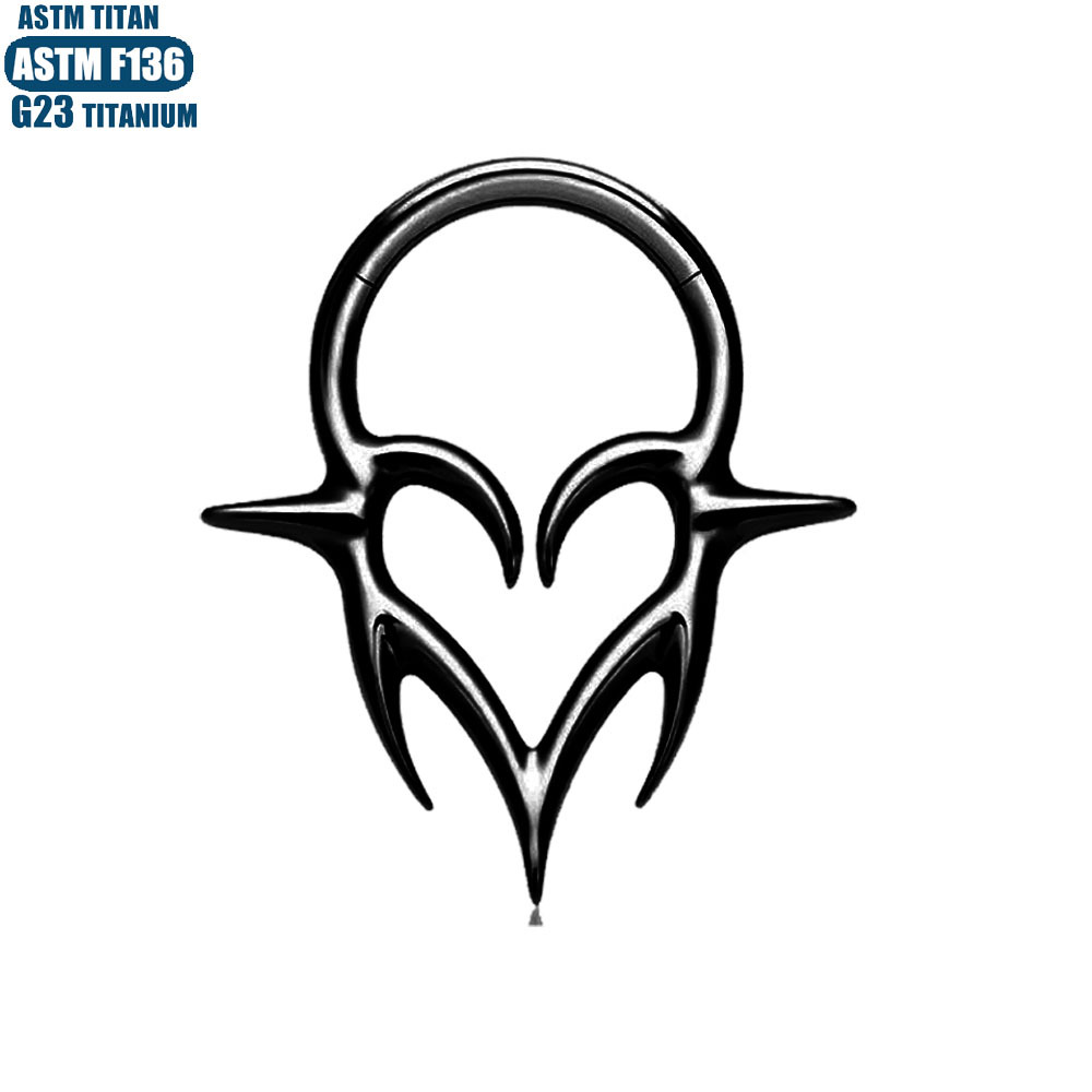 Labret piercing jewelry detail image