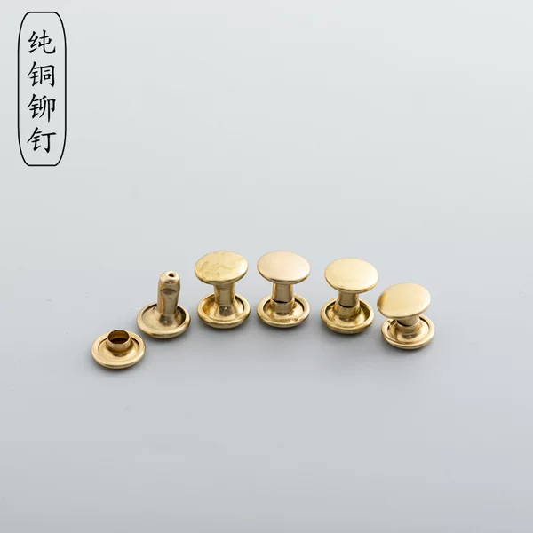[Tuanxin Hardware] Spot wholesale brass nail double-sided nail pure copper rivet luggage hardware accessories