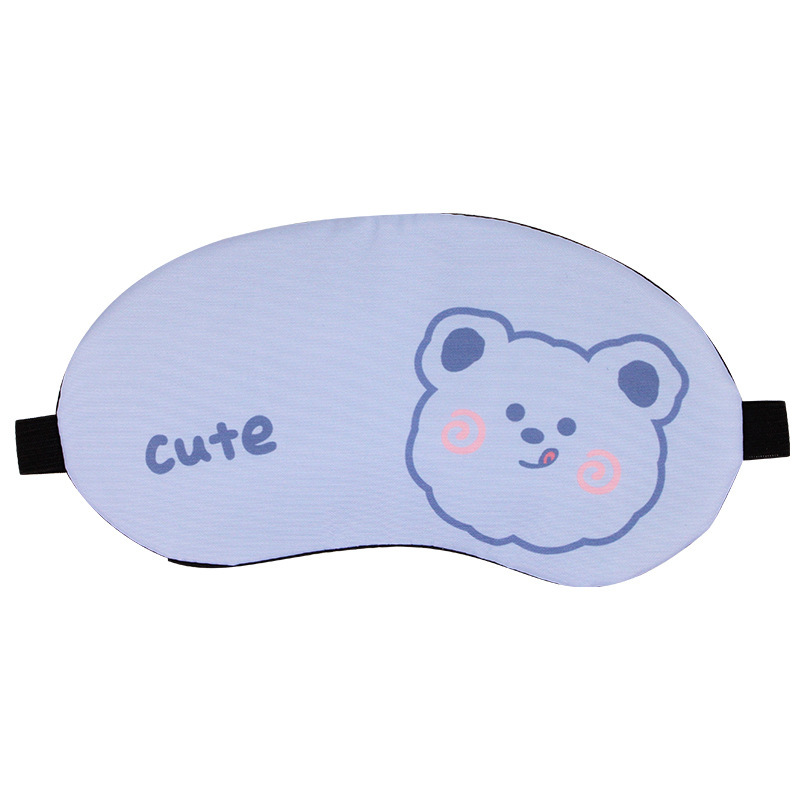 かわいい小動物アイマスク睡眠遮光通気氷温敷学生睡眠専用男女児童アイマスク|undefined