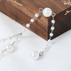 Advanced set, necklace and bracelet, silver brand fashionable chain from pearl, high-quality style, light luxury style, does not fade, wholesale