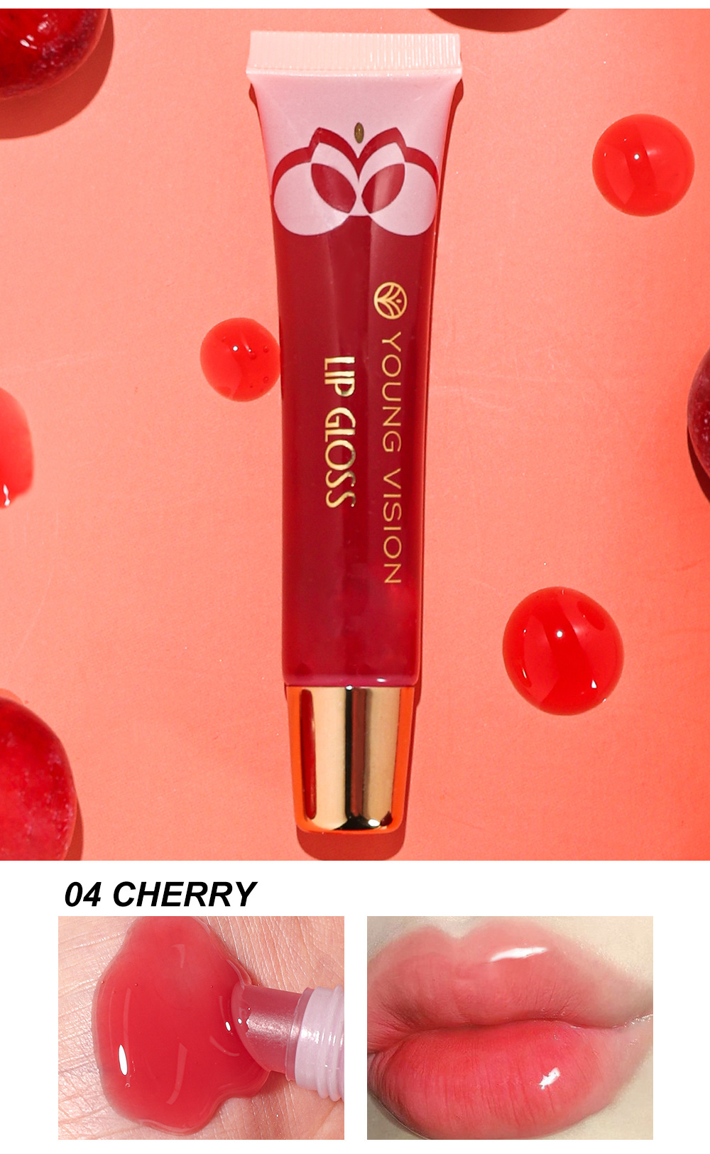 YOUNG VISION Lip Oil 6-bottle Set, Lip Gloss, Mint Lip Lotion, Hydrating Lip Oil undefined