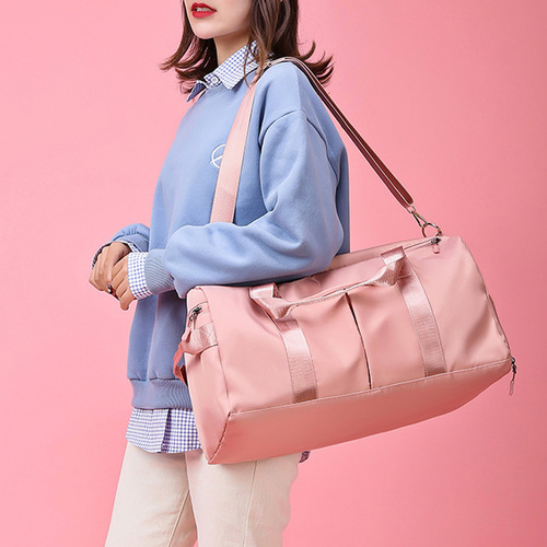 Wholesale dry-wet separation yoga bag for women, Oxford cloth swimming bag, travel luggage bag, large capacity, short trip travel bag