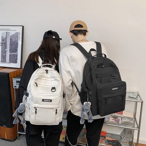 School bag male ins Korean version Harajuku ulzzang female high school student versatile large capacity multi-layer backpack backpack