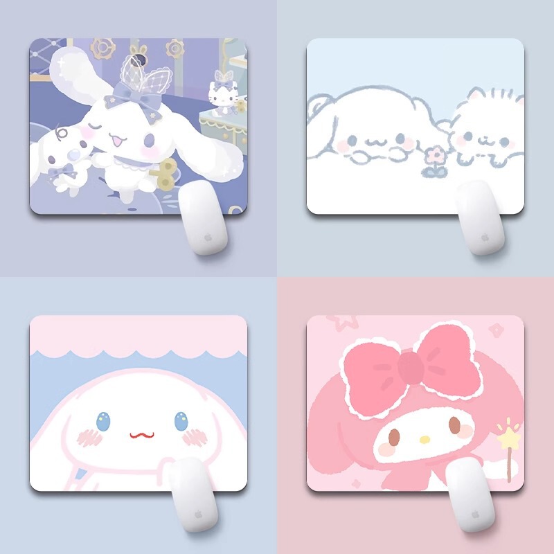 Cartoon Mouse Pad small size Anime Dog Laptop Computer Mat Office Study Desk Mat Keyboard Mat Thickened Edge Lock