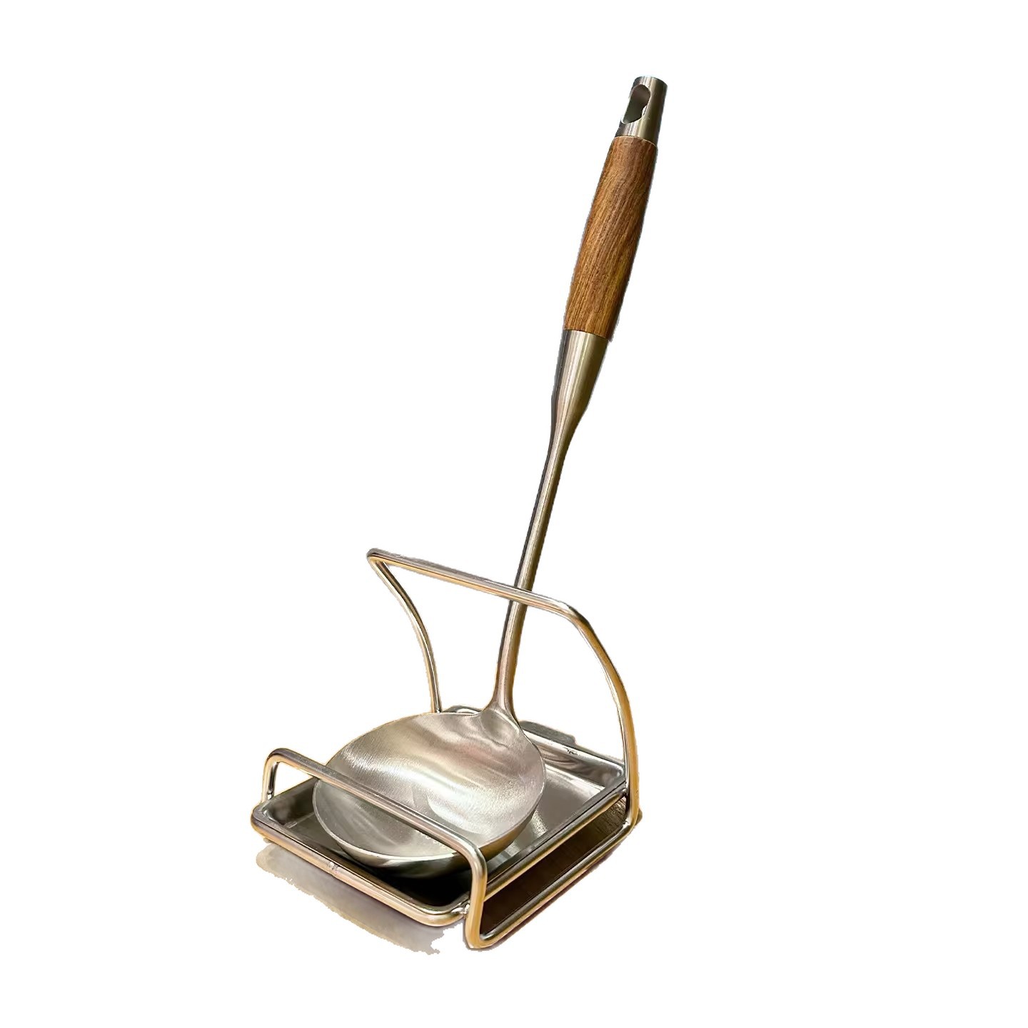 Estante de cubierta de olla de acero inoxidable multifuncional de mesa de cocina estante de almacenamiento de olla de cocina estable no volcado