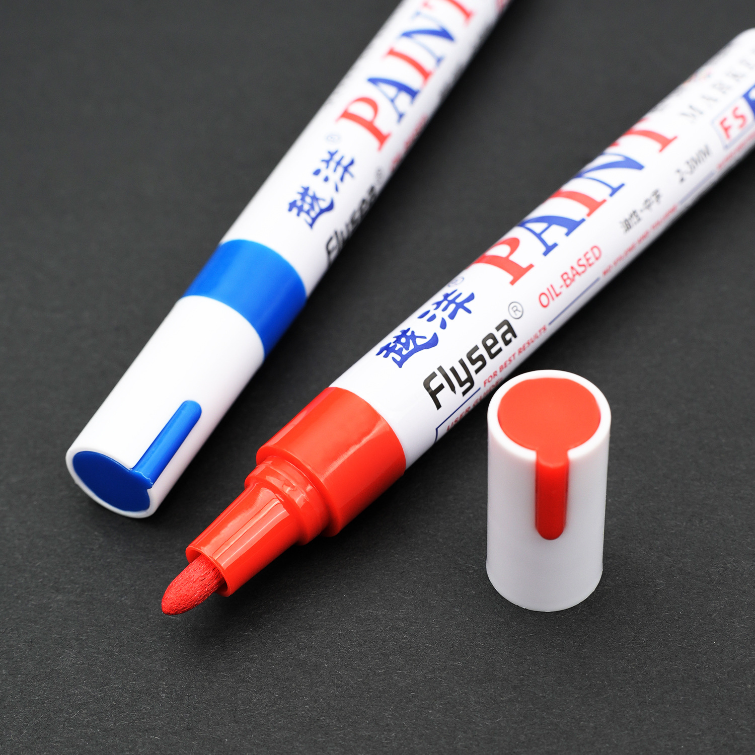 Yuanyang 12-color bajo olor impermeable metal pintura pluma artesanía coche neumático plástico vidrio graffiti pintura pluma