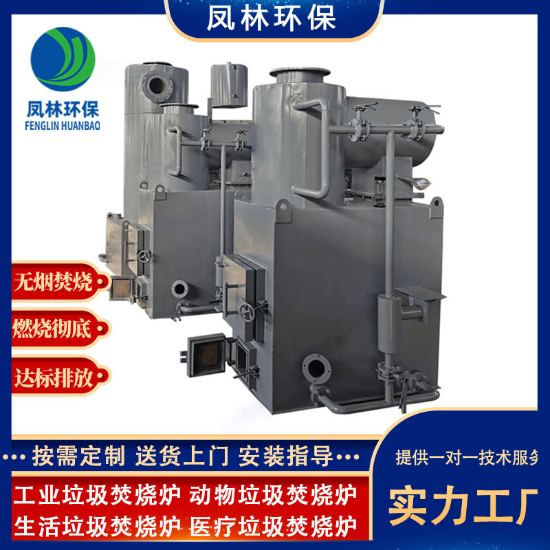 蓄热式二次燃烧炉 固体废物气化炉 垃圾热解炉 环保焚化炉动物