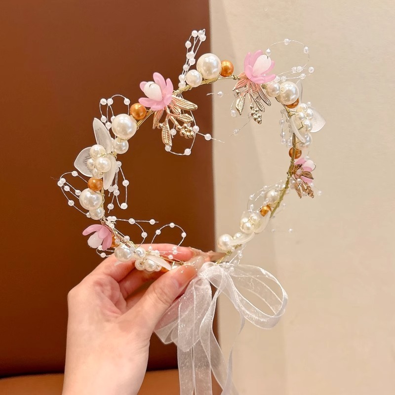 森美仙系头饰女童演出头箍发夹公主发饰花童发箍女孩发卡头花皇冠|undefined