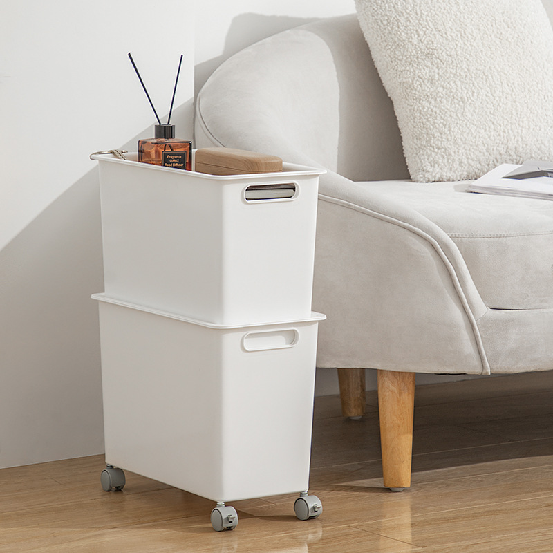 Artefacto de almacenamiento de oficina debajo de la mesa de almacenamiento rack de mesa de oficina caja de almacenamiento inferior con ruedas caja de almacenamiento de artículos diversos apilables