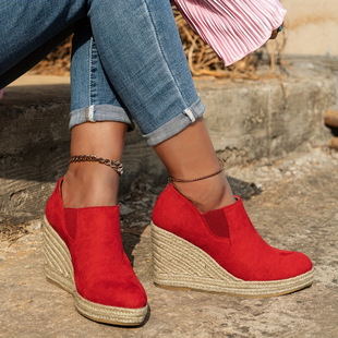 I 58501 Rope sole wedge shoes ���K���¸����Ь�羳���uͨ