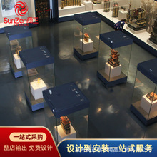 博物馆展柜装修文物展台展架独立玻璃古董字画保温展示柜定做厂家