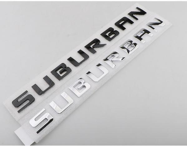 Chevrolet SUBURBAN fender door side emblem ABS pickup truck rear letter sticker car badge