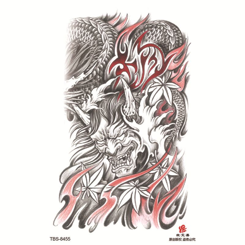 Pegatinas de tatuaje impermeables de brazo completo pequeño, símbolo de tótem, pegatinas de brazo pequeño, conjunto de ensamblaje al por mayor, suministro transfronterizo