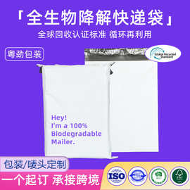 外贸可定制图案快递袋D2W降解防水袋彩色印刷logo手提快递包装袋
