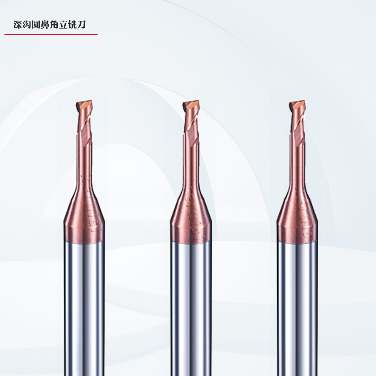 微小径深沟圆鼻立铣刀 1R0.1~3R0.2 钨钢圆鼻立铣刀2R0.2*2*8*50L