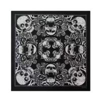 Хлопок BANDANNA европейский и американский стиль Ужас Череп Призрак голова квадратная езда Альпинизм Открытый шарф для лица