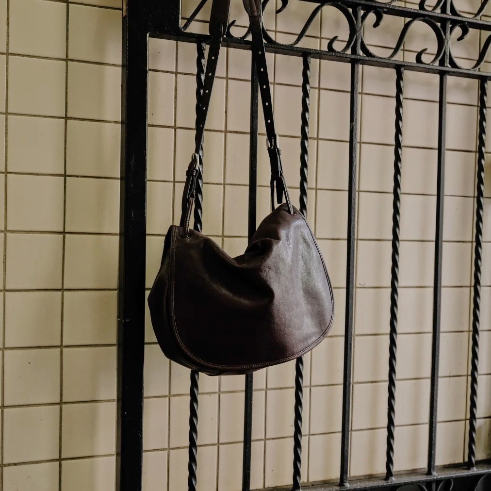 New Commuter Bag Vegetable Tanned Leather Messenger Saddle Bag For Women Retro Niche Crossbody Shoulder Large Capacity Tote - Thumbnail 3