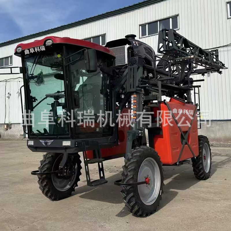 门框式四轮打药机 自走式喷杆喷雾机 小麦玉米大豆座驾式打药车
