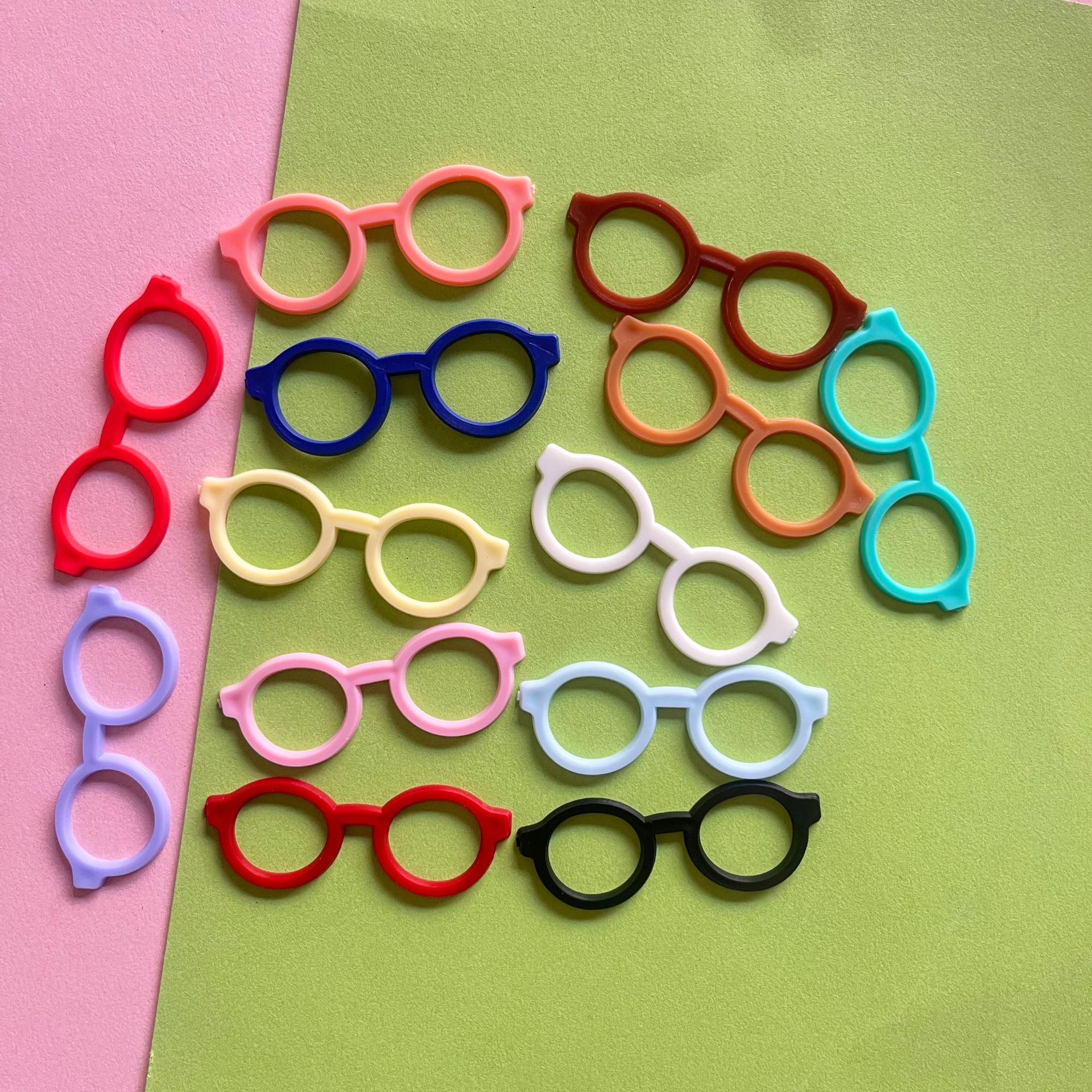 Simulated Plastic Cut Out Glasses Jewelry Accessories DIY Kidsren's Toys Plush Doll Accessories Accessories Ready for Sale