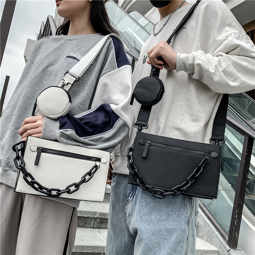 Functional style crossbody bag men's trendy brand street trend small backpack men's chest bag ins Japanese student personalized waist bag