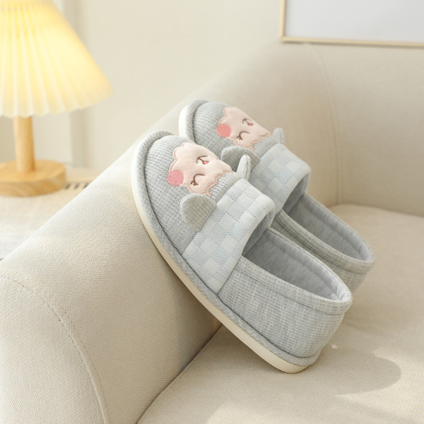 Demi-season cute non-slip slippers