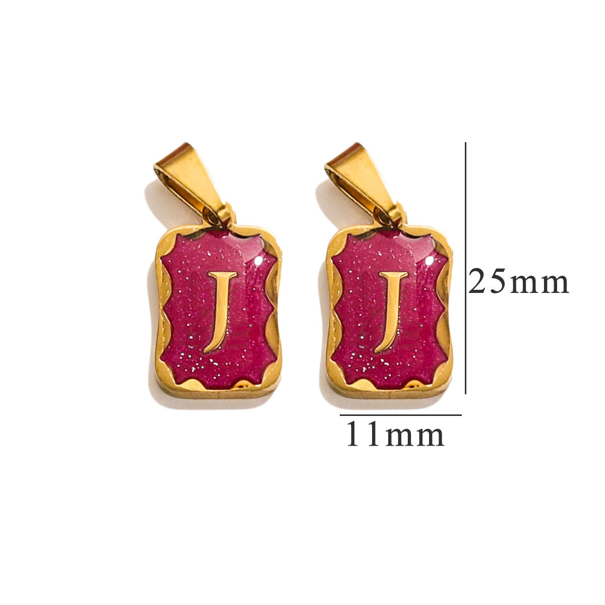 Acero inoxidable no decolor púrpura pequeño colgante collar damas de nicho universal diseño DIY accesorios de joyería colgar