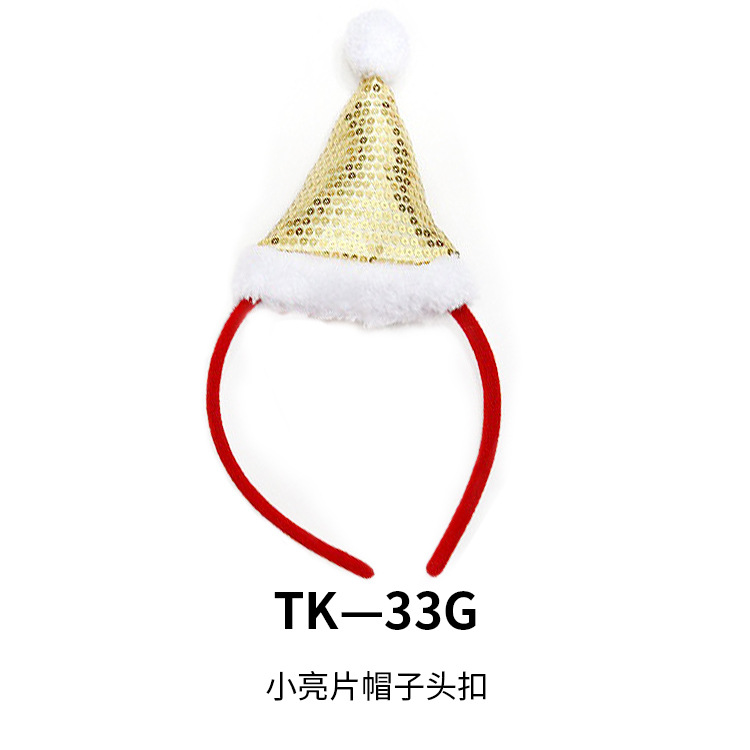 Diadema decorativa navideña con cuernos de reno y diadema de muñeco de nieve, decoraciones para fiestas navideñas, accesorios para la cabeza para adultos y niños, reno. image 31