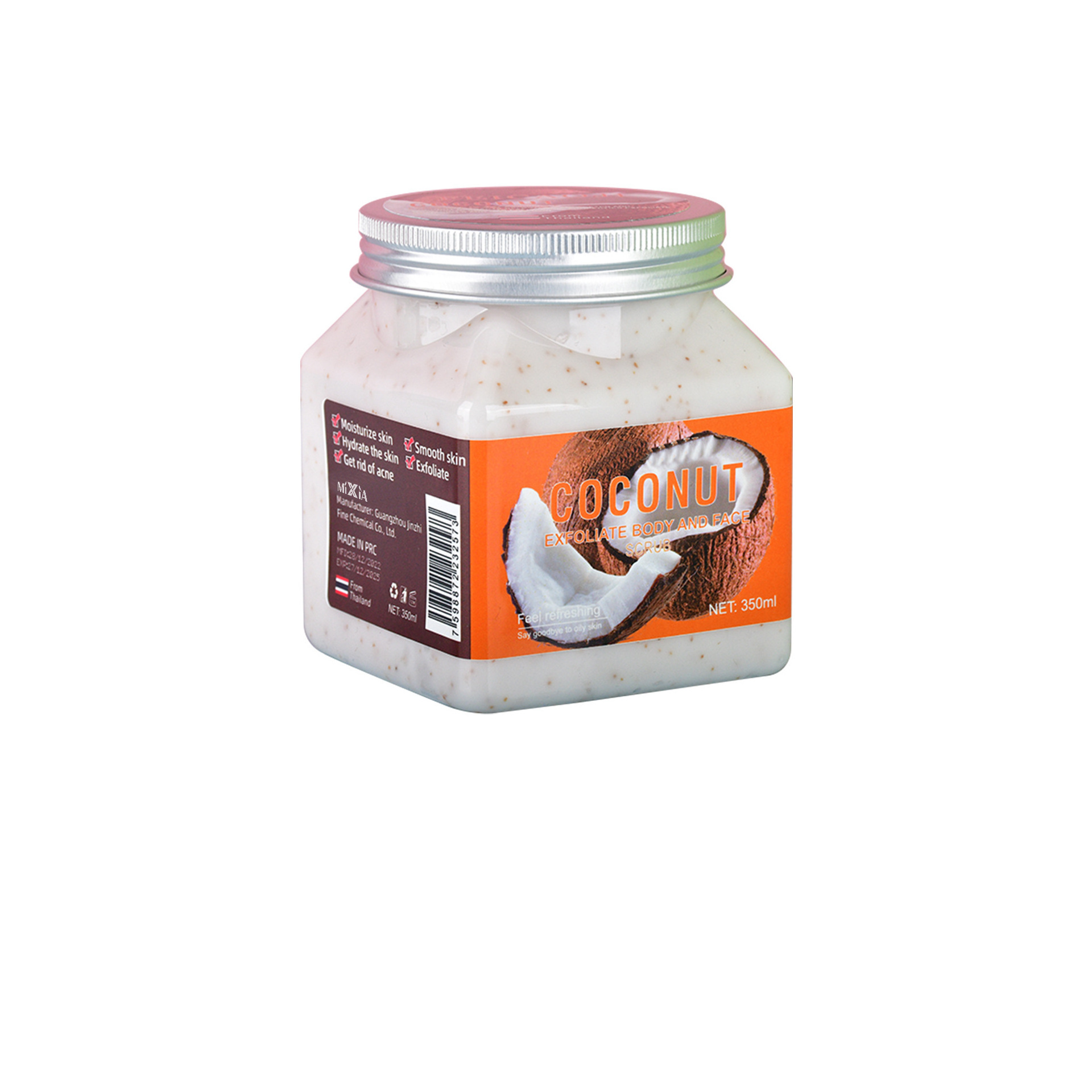 Exfoliante corporal transfronterizo para todo el cuerpo, exfoliante para piel de gallina, blanqueador, para baño, piel del cuerpo, exfoliante facial de sal marina, hidratante