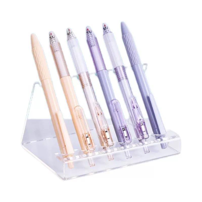 Table acrylic transparent cosmetic creative eyebrow pencil, stand, face mask, brush, storage system, for beauty salons