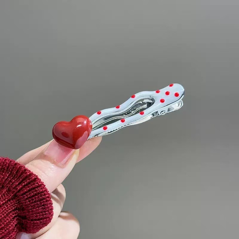 スイートドーパミンオイルドリップヘアピンインス小さな新鮮なカラフルなデザインのヘアピンニッチファッショントレンド多用途ヘアアクセサリー|undefined