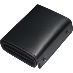 日本製ショート 70% off 財布財布メンズマルチカードスロット小銭入れ盗難防止ブラシ無地ビジネス木製革財布
