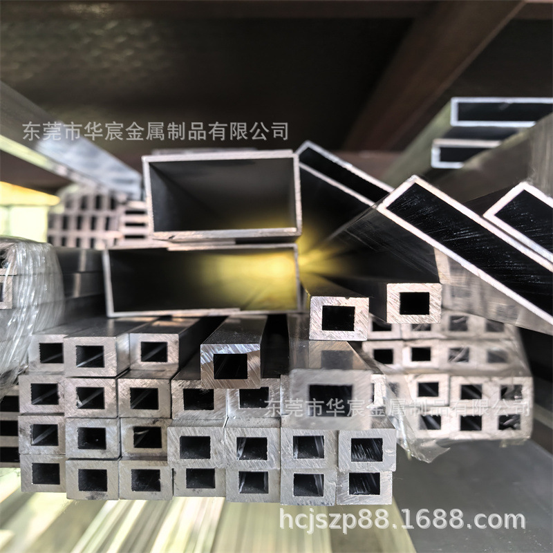 国标铝型材方管厂家 直角厚壁矩形管激光零切 铝扁通20x25x30x40