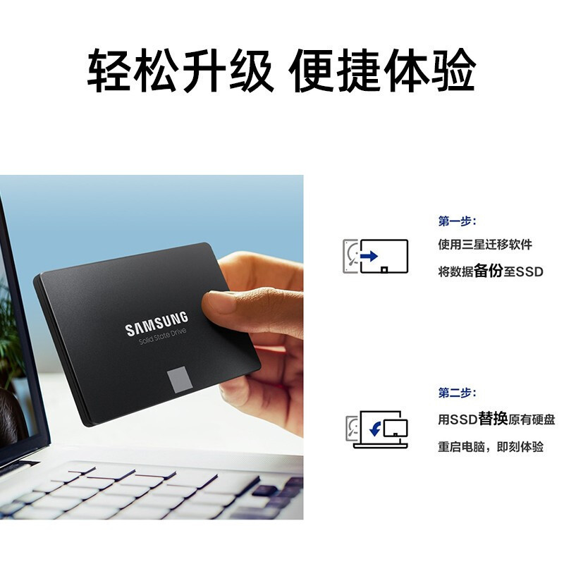 适用于三星（SAMSUNG）500GB SSD固态硬盘读速560MB/S 870 EVO
