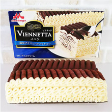 日本森永維也納塔香草提拉米蘇味千層冰淇淋甜品1盒530ml廠家批發