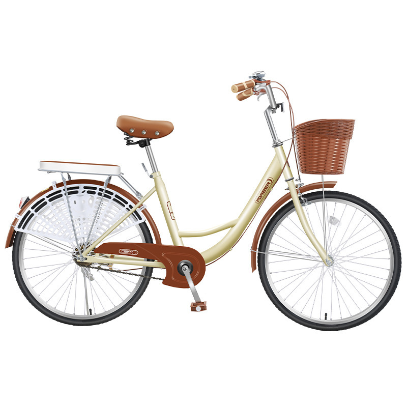 Permanent Women's Commuter Bicycle, Lightweight Solid Tire Bike for Commuting to Work, 26-Inch Adult Men's No-Pump Bicycle Permanent Women's Commuter Bicycle, Lightweight Solid Tire Bike for Commuting to Work, 26-Inch Adult Men's No-Pump Bicycle